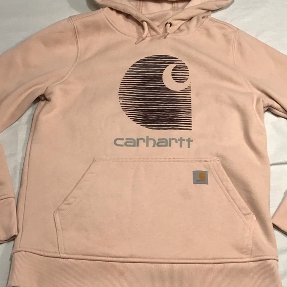 Carhartt Womens Rain Defender Relaxed Fit Hoodie Size S Pink Sweatshirt Grunge - Picture 7 of 14
